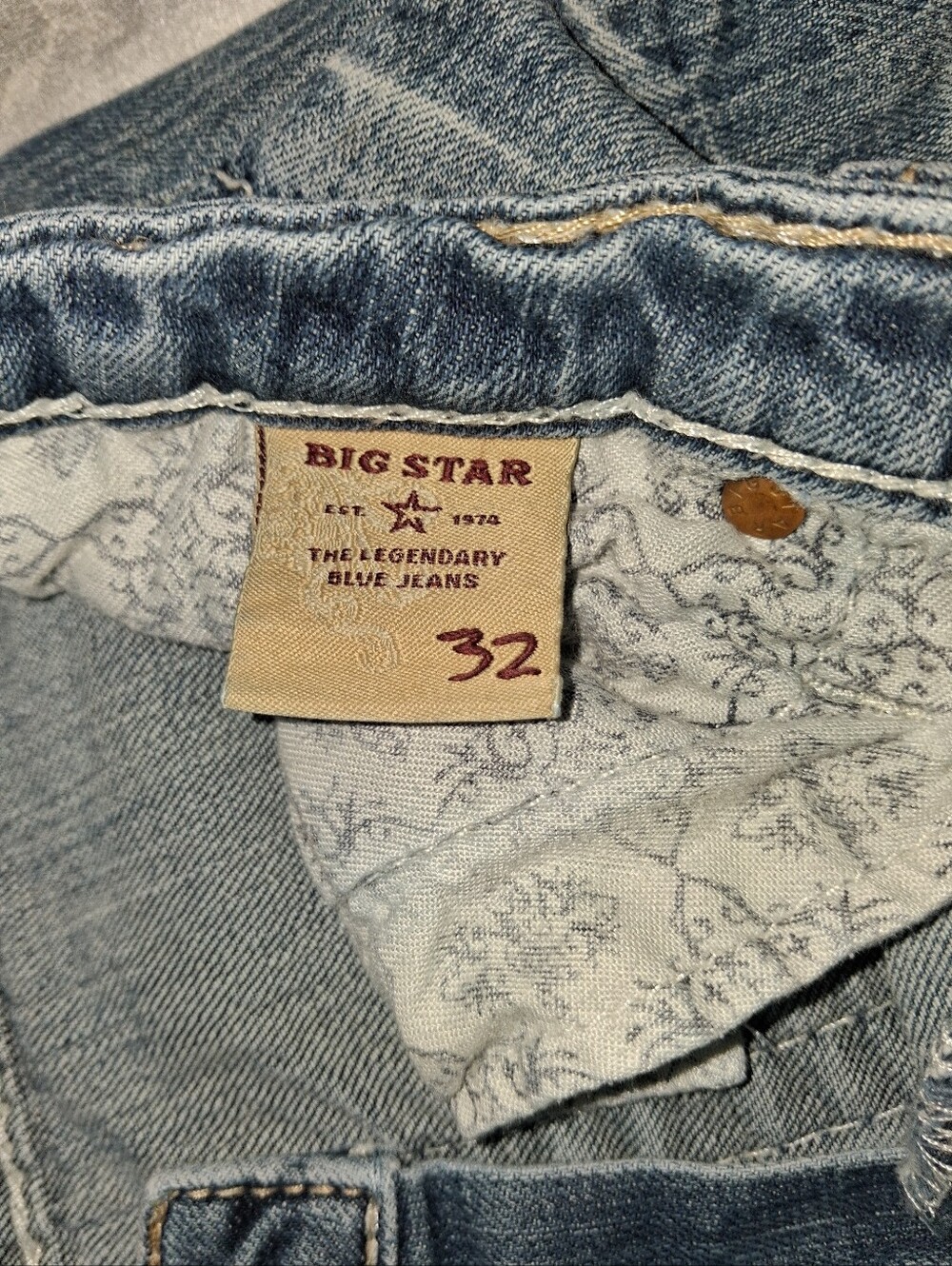 Big Star Light Blue Ankle Crop Jeans - Picture 3 of 7
